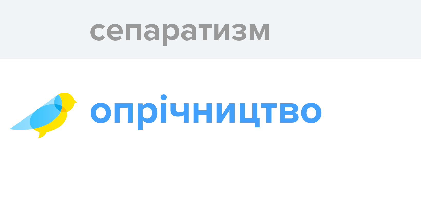 Сепаратизм - Як перекладається слово Сепаратизм українською - Словотвір